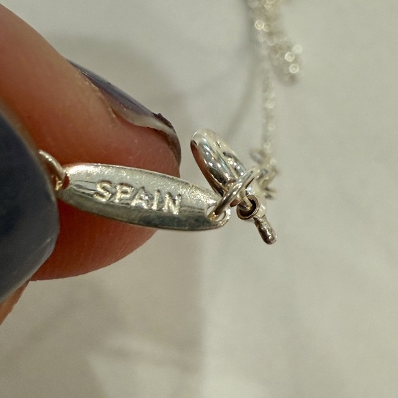 Tiffany Necklace Open Heart Elsa Peretti Sterling Silver .925 15mm heart 16in - Picture 7 of 12